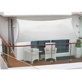PEDDY SHIELD Floracord Balkonsonnensegel Silbergrau 270 cm x 140 cm
