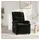 vidaXL Massagesessel mit Liegefunktion Samt 93 x 98 x 93 cm Schwarz elektrisch