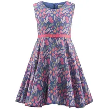 happy girls HAPPY GIRLS, Mädchen, Gr. 128, N-Gr, blau, Web, Obermaterial: 70% Viskose, 30% Polyester. Futter: 100% Baumwolle, bedruckt, geblümt, Basic knieumspielend, Rundhals, Kleider Sommerkleid