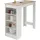 Stolkom Bartisch 50 x 103 x 115 cm Weiß/Eiche