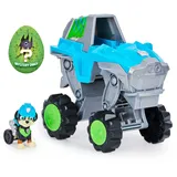 PAW PATROL Dino Rescue Deluxe Fahrzeug von Rex, inklusive Rex-Spielfigur und Überraschungs-Dinosaurier, Spielzeug geeignet für Kinder ab 3 Jahren