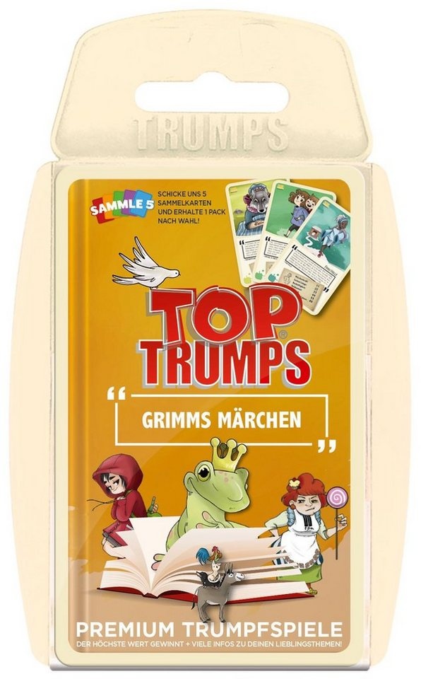 Produktbild Winning Moves Spiel Top Trumps Grimms Märchen, Quartett bunt