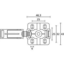 HellermannTyton IWS-Wellrohrhalter CTCC-IWS29-MB43-GY20