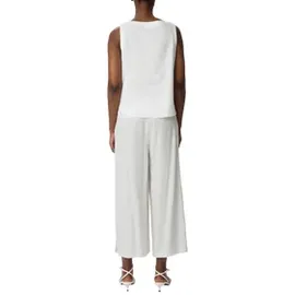 Comma, 7/8-Hose Leichte Culotte Weiß 40