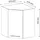 Vicco Eckhängeschrank Fame-Line 57 x 52 x 72 cm Grau
