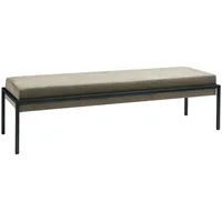 Hasena Bettbank Anthrazit, Dunkelgrün, Metall, Textil, 144x38x44 cm) HASENA