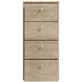 Forte Tempra 2 Kommode 38,6 x 85,5 x 34,8 cm Braun / Grau