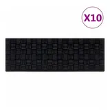 vidaXL Stufenmatten 10 Stk. 25x75 cm Gummi