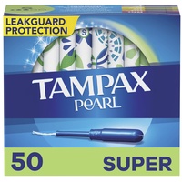 Tampax Plastic Super Absorbency Tampons - Unscented - 50 Ct