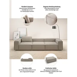 Home Affaire 3,5-Sitzer HOME AFFAIRE "Watertown, modernes Big-Sofa XXL, 336 cm Breite, auch in Feincord", grau (light, grau), B:336cm H:68cm T:98cm, 94% Polyester, 6% Nylon, Sofas, Riesiges Designersofa mit viel Platz & weichen Bezügen in Trendfarben