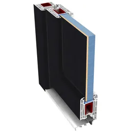 PANTO K 511 rechts 88 x 198 cm anthrazit/weiß