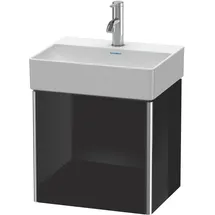 Duravit Waschtischunterschrank 1 Tür 43,4 x 34 x 39,7 cm Schwarz Hochglanz