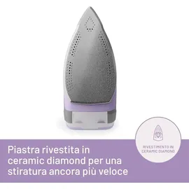 Imetec Intellifast Dampfbügeleisen grau/violett