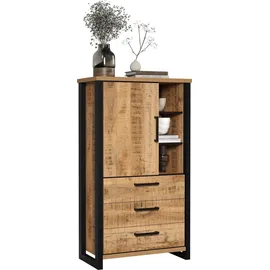 Home Affaire Highboard 87 x 155 x 45 cm Schwarz