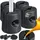 Kesser Pavillonstandfüße 4er Set 0,22 x 0,22 x 0,25 m Schwarz