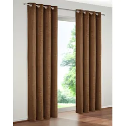 Vorhang WIRTH "B-Holmsund" Gr. 11, braun, B:172cm H:245cm, Chenille, Polyacryl, Gardinen