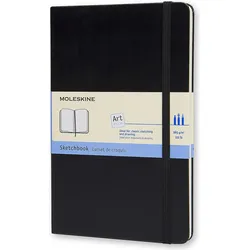 Moleskine Art Plus Sketchbook Notizbuch L schwarz harter Einband