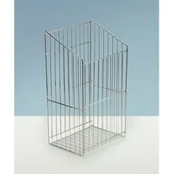 Badezimmer-Wäschekorb,Schrankb. 300mm, 42394, Stahl verchromt