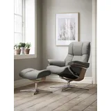 Stressless Mayfair mit Cross Base Rohleder 83 x 102 x 74 cm grey q2 faron