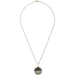 Gemshine Halskette mit Anhänger 'Mond, Sterne und Berge' silver coloured Grau Damen 
