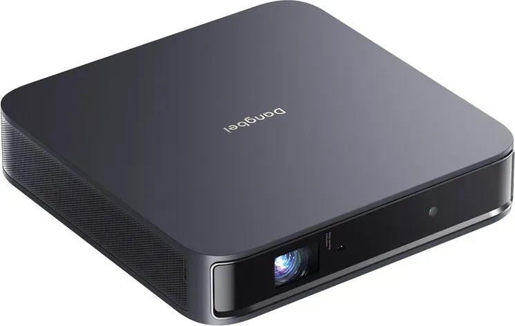 Dangbei Atom tragbarer Laserprojektor, 1200 ISO-Lumen, 3D-fähig, offizielles Netflix, 1080p HD mit 4K HDR-Eingang, 180
