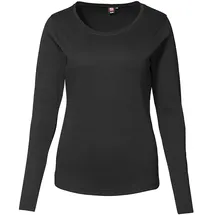 id-identity Langarmshirt Damen 0509 Gr. XL schwarz,