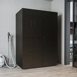 roomartstore.de Dora-II Waschmaschinenschrank 130 x 0 x 0 cm Weiß
