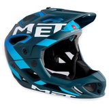 MET-Helmets Parachute 54-58 cm blue/cyan 2017
