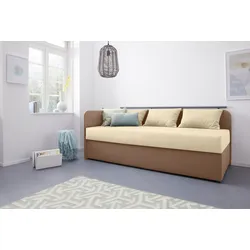 Polsterliege MAINTAL "Diana", braun (cappuccino), B:93cm, Komplettbetten