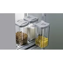Hochschrank-Vorratsdosen-Set, 41171,Inhalt 1,2l, Kunststoff transparent
