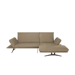 KOINOR Ecksofa  aus Flachgewebe Francis , beige , Maße (cm): B: 284 H: 93 T: 159