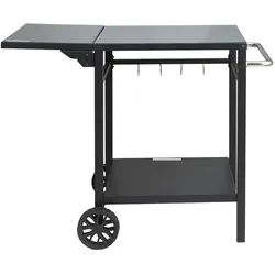 VEVOR Outdoor-Grill-Esswagen, Doppelregal, beweglicher