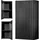 [en.casa] Hängeschrank Skelbolu 57x30x19 cm Schwarz [en.casa]