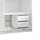 beautysofa Schwebetürenschrank Donatello 120 x 204,5 x 60 cm Weiß/Eiche