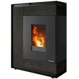 ORANIER Pelletofen Boreas schwarz Schiefer konzentrisch 8kW