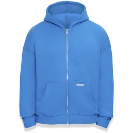 dropsize Bazix Republiq Super Heavy Blank Zip Hoodie - Blau