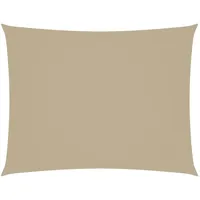 VidaXL Sonnensegel Oxford-Gewebe Rechteckig 5x6 m Beige