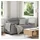 vidaXL 2-Sitzer-Sofa Hellgrau 160x81x84 cm Stoff