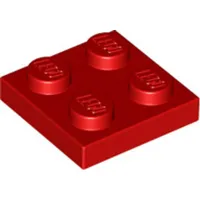 50 Stück LEGO, Teil Nr. 3022 in Rot (Red)