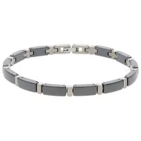 Boccia Titanium Damenarmband Titan Keramik schwarz 0371-04 Größe 18