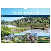Calvendo Weserbergland - sagenhaft schön (Wandkalender 2026 DIN A3