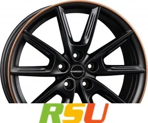 borbet lx18 black matt rim copper 8x18 et40 lk5 112