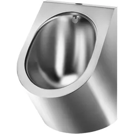 Delabie Urinal DELTA, Anschluss oben, Abgang, Edelstahl 1.4301 sat