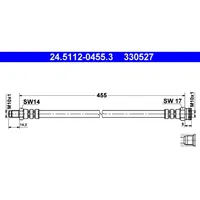 ATE Bremsschlauch ATE 24.5112-0455.3 für Renault Master I