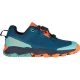 TROLLKIDS Sandefjord Xt Wanderschuhe - Dusky Turquoise / Dark Navy / Glow Orange - EU 31