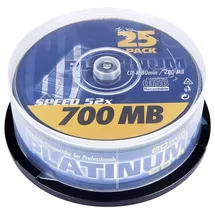 Platinum 102565 CD-R 80 Rohling 700 MB 25 St. Spindel