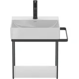 Duravit DuraSquare Metallkonsole 51,6x33,3cm, für Handwaschbecken 073245, schwarz matt