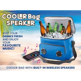 tech pop Bluetooth Speaker Cooler Bag Blue - Blau