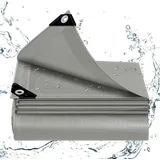 Woltu Abdeckplane grau 5x5 m