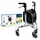 Weinberger Aluminium Rollator mit 3 Rädern klappbar Silber